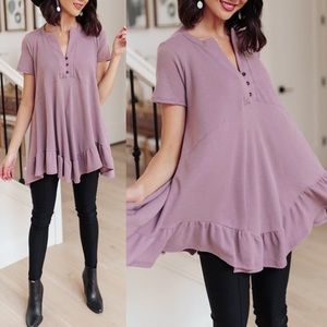 Sweet Breeze Tunic Dress in Lavender